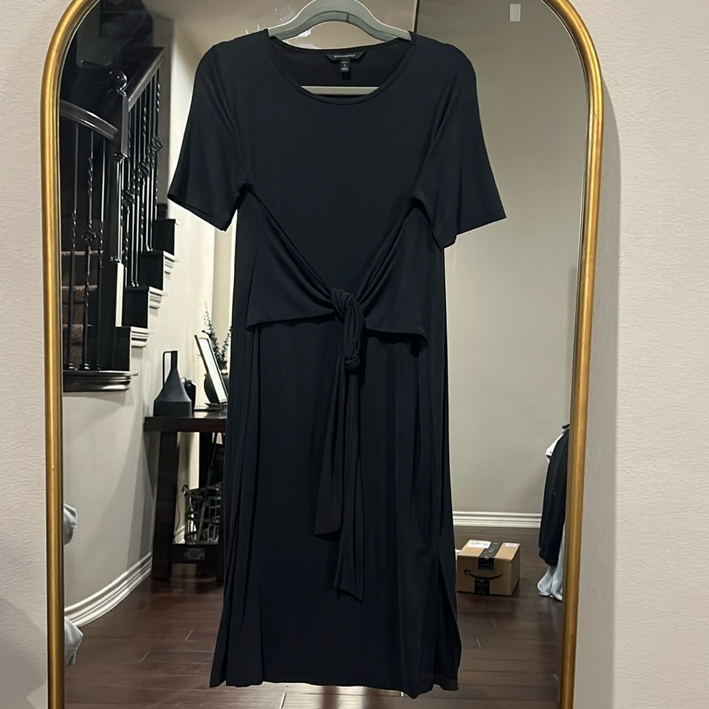 Banana republic washed black petite small dress